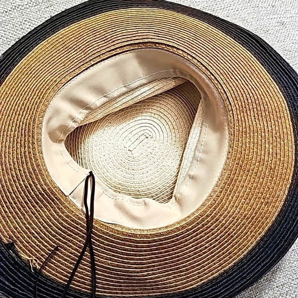 Floppy Sun Hat cream/ black new - Picture 5 of 6